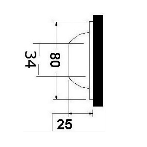 Plafoniera subacquea inox led RGBW mm.80 (13.272.02)